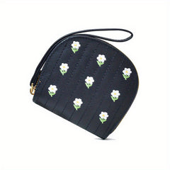 Small Flower Coin Purse Zipper Coin Purse For Girls
