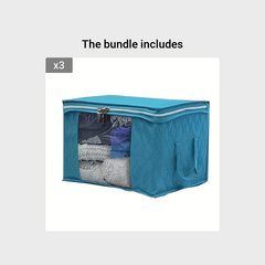 Large Capacity Underbed Storage Bag Clothes Quilt Dustproof Household Organizer