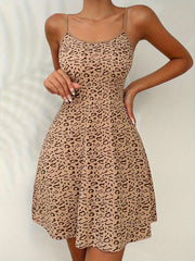 Leopard Print Cami Nightdress Women's Sleepwear