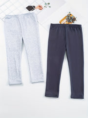 2pcs Toddler Girls' Ankle Pants Elastic Stretchy Leggings
