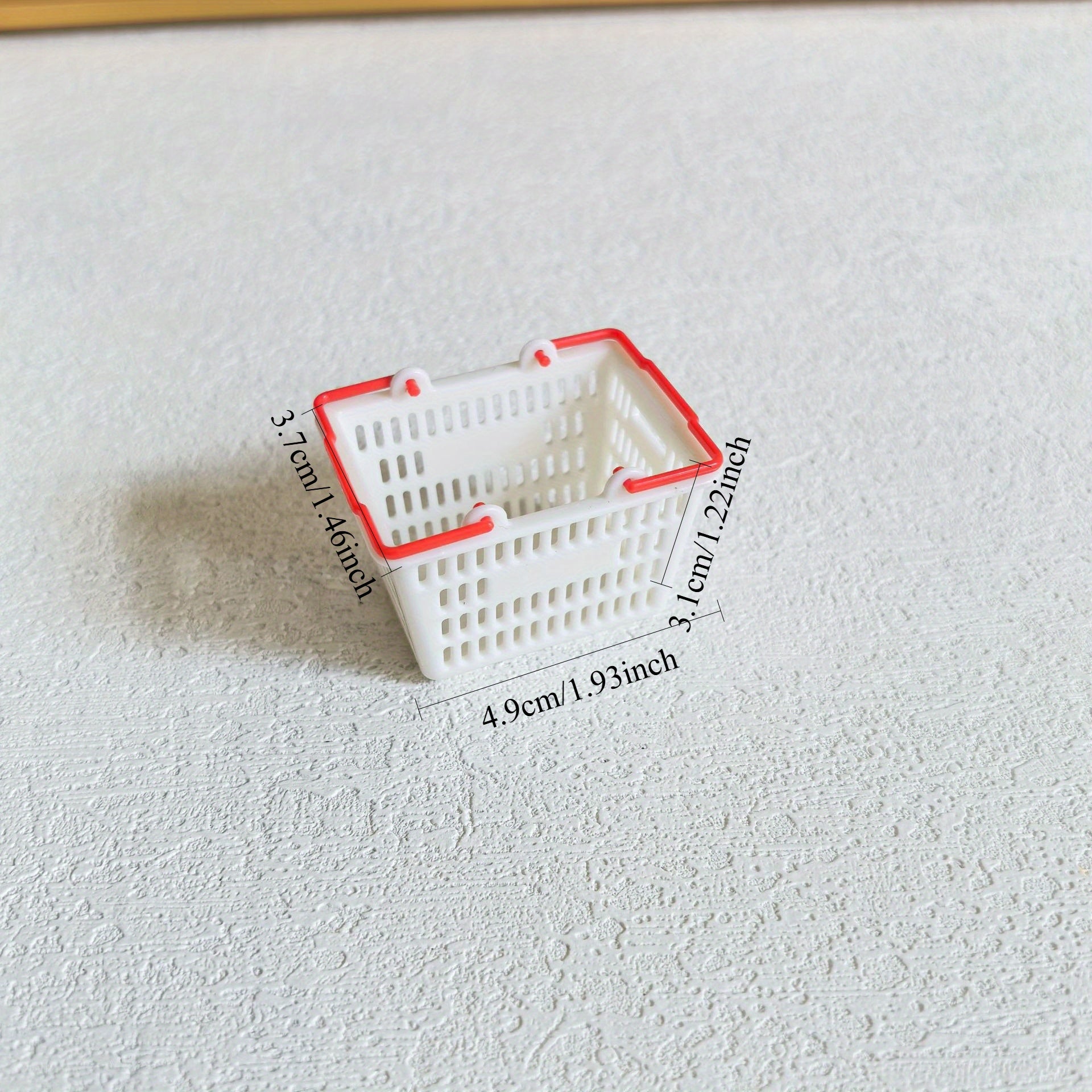 Mini Shopping Basket Toy for DIY Play House Supermarket