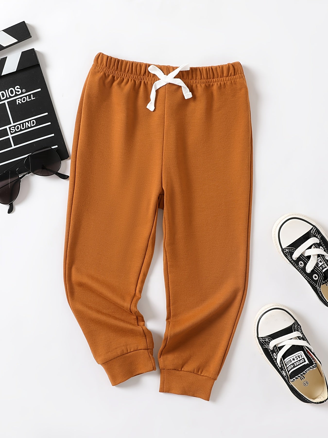 Boys Active Drawstring Sweatpants Quick Drying Jogger Pants