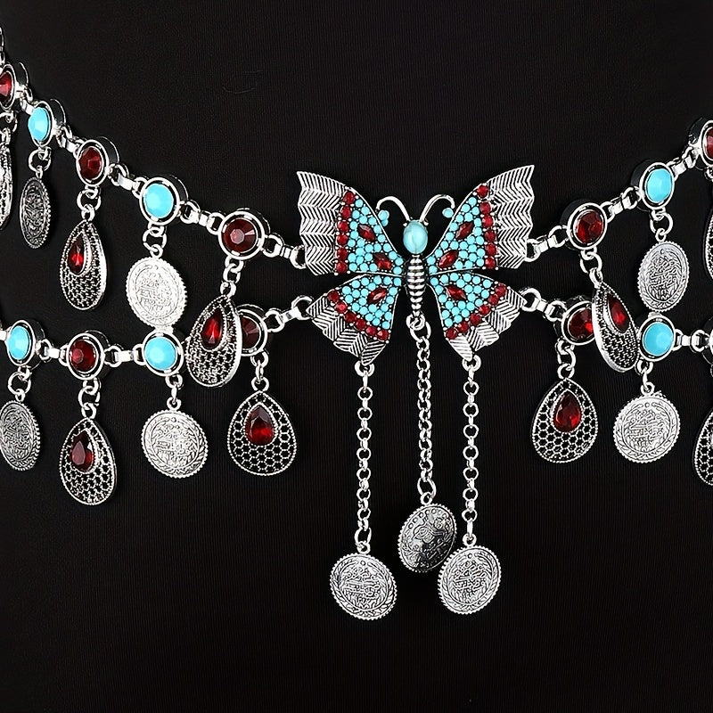 Butterfly Tassel Waist Chain Dance Dress Up Waist Ornaments Boho Ethnic