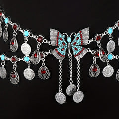 Butterfly Tassel Waist Chain Dance Dress Up Waist Ornaments Boho Ethnic