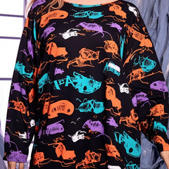 Women's Graphic Print Long Sleeve Sports Top