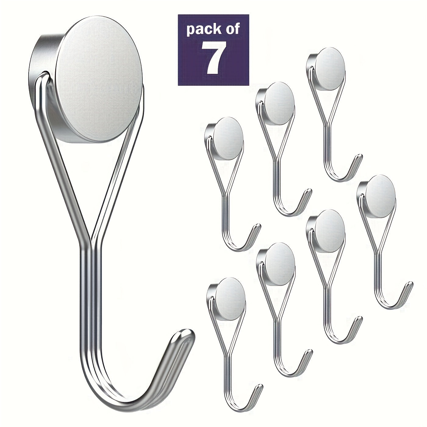 Neodymium Magnet Hooks Heavy Duty 30Lbs Swivel Hook Refrigerator Fridge Grill