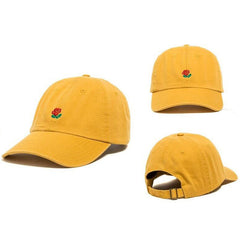 Rose Embriodery Baseball Hat Men Unisex Women Outdoor Sun protection Sports Cap