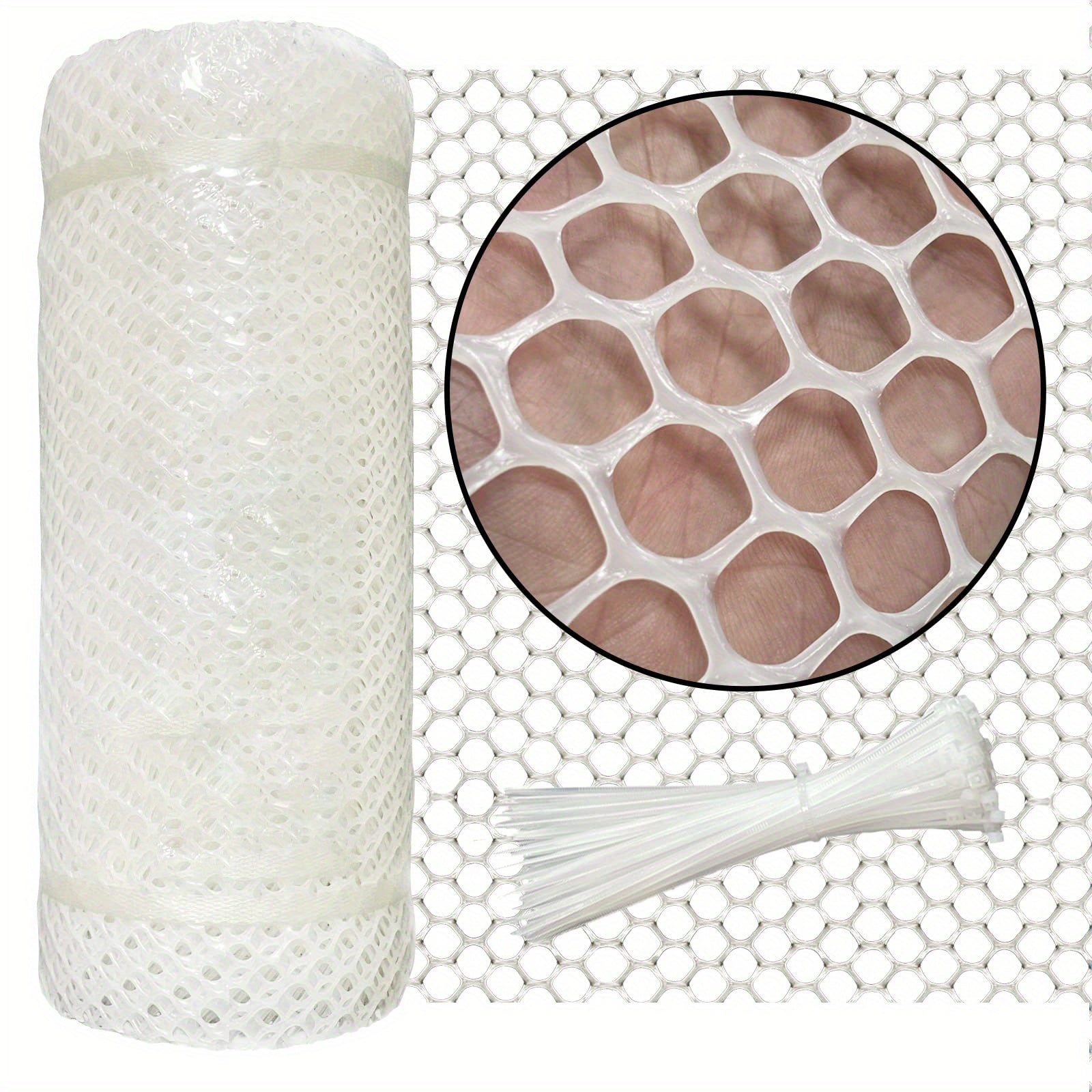 1pc Upgraded Plastic Chicken Wire Fence Mesh 3 4 Hexagonal Fencing