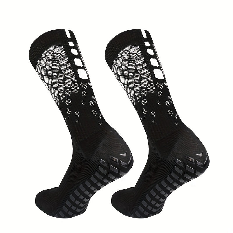 Breathable Sports Soccer Socks Compression Non-slip Silicone Outdoor Running