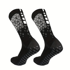 Breathable Sports Soccer Socks Compression Non-slip Silicone Outdoor Running