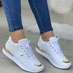 Women's Quilted Low Top Sneakers Outdoor Non Slip Shoes