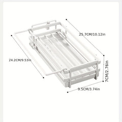 Aluminum Rod Cloth Drainage Rack Kitchen Storage Sink Faucet Wall Hanging