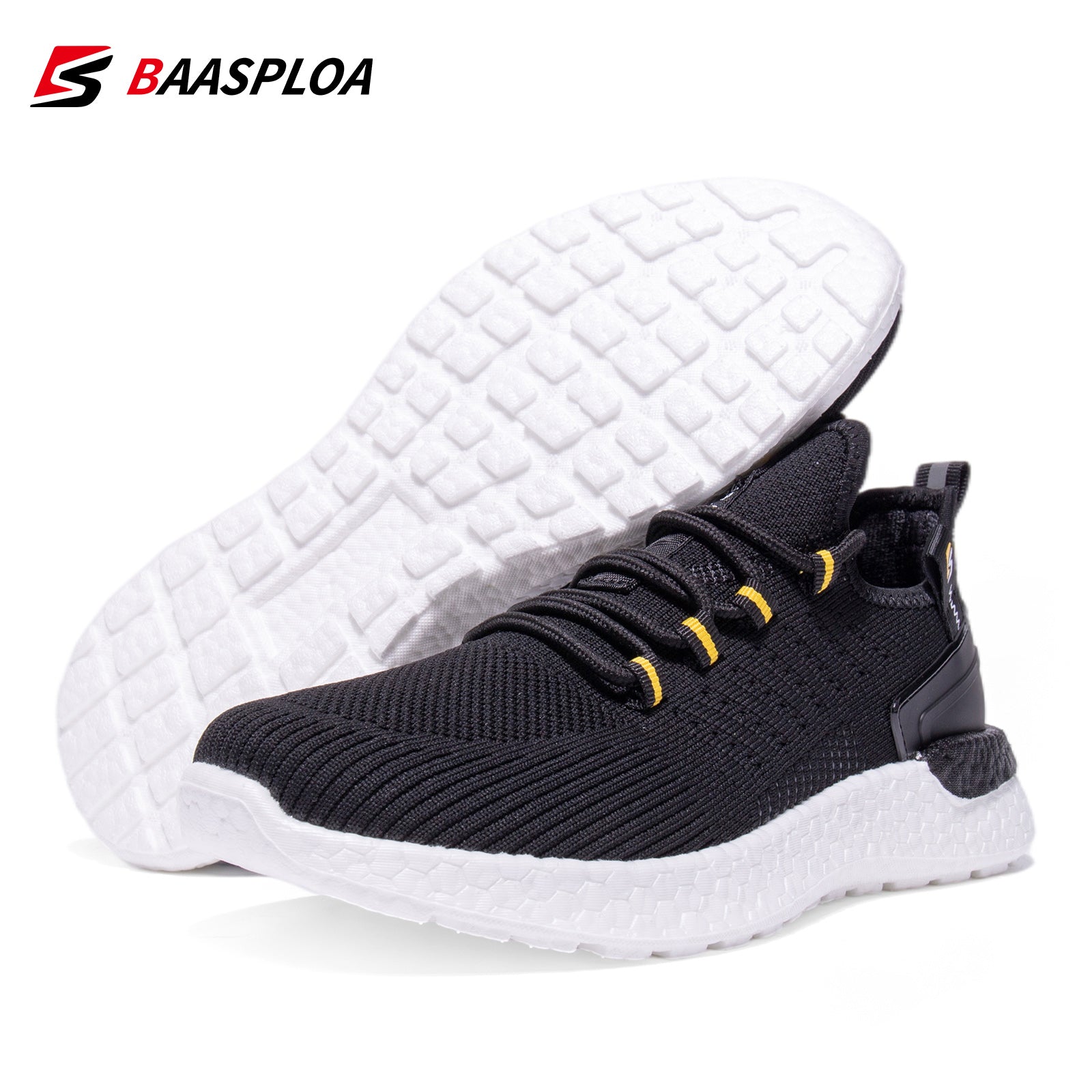 Baasploa Men's Lightweight Running Shoes Breathable Sneakers