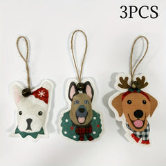 Mini Christmas Sense Dog Pendant Christmas Gift