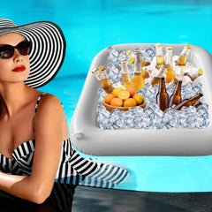 Inflatable Pool Serving Tray Drinks Snacks for Parties Picnics Camp