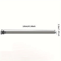 Men's Breathable Nylon Belt Double sided Alloy Pin Buckle