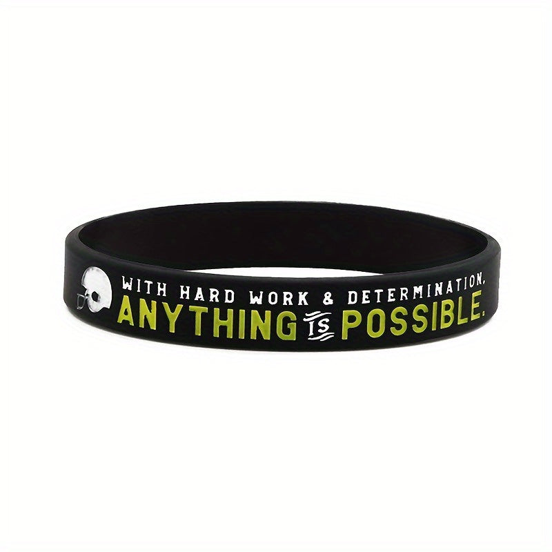 Rugby Silicone Bracelet Unisex Rubber Wristband