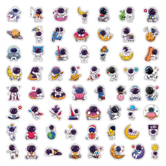 61pcs Astronaut Stickers Spaceman Decals for Water Bottles Laptop