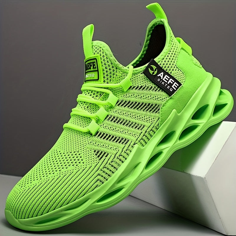 Men's Slip on Blade Sneakers with Shoelaces
