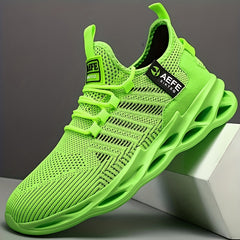 Men's Slip on Blade Sneakers with Shoelaces