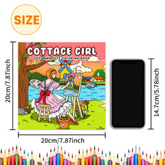 3pcs 72Pg Adult Coloring Book for Girls Warm Home Girl Glowing Comfortable