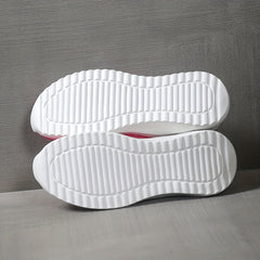 Rhinestone Platform Sneakers Slip-On Breathable Knit Shoes