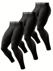 3 Pack Men's Compression Pants Leggings Sports Tights Performance
