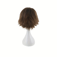 Men's 12 Inch Brown Anime Costume Wig 30 48 Cm Men's Role playing Wig