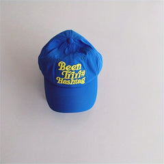 Kids Sunshade Breathable Baseball Cap with Letter Embroidery