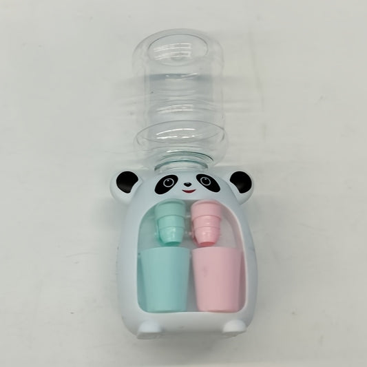 Mini Panda Water Dispenser Toy Dual Outlet Press Type Beverage Machine