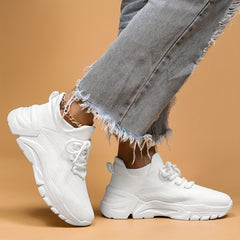 Women's Mesh Tennis Sports Shoes Lightweight Platform Travel Shoes