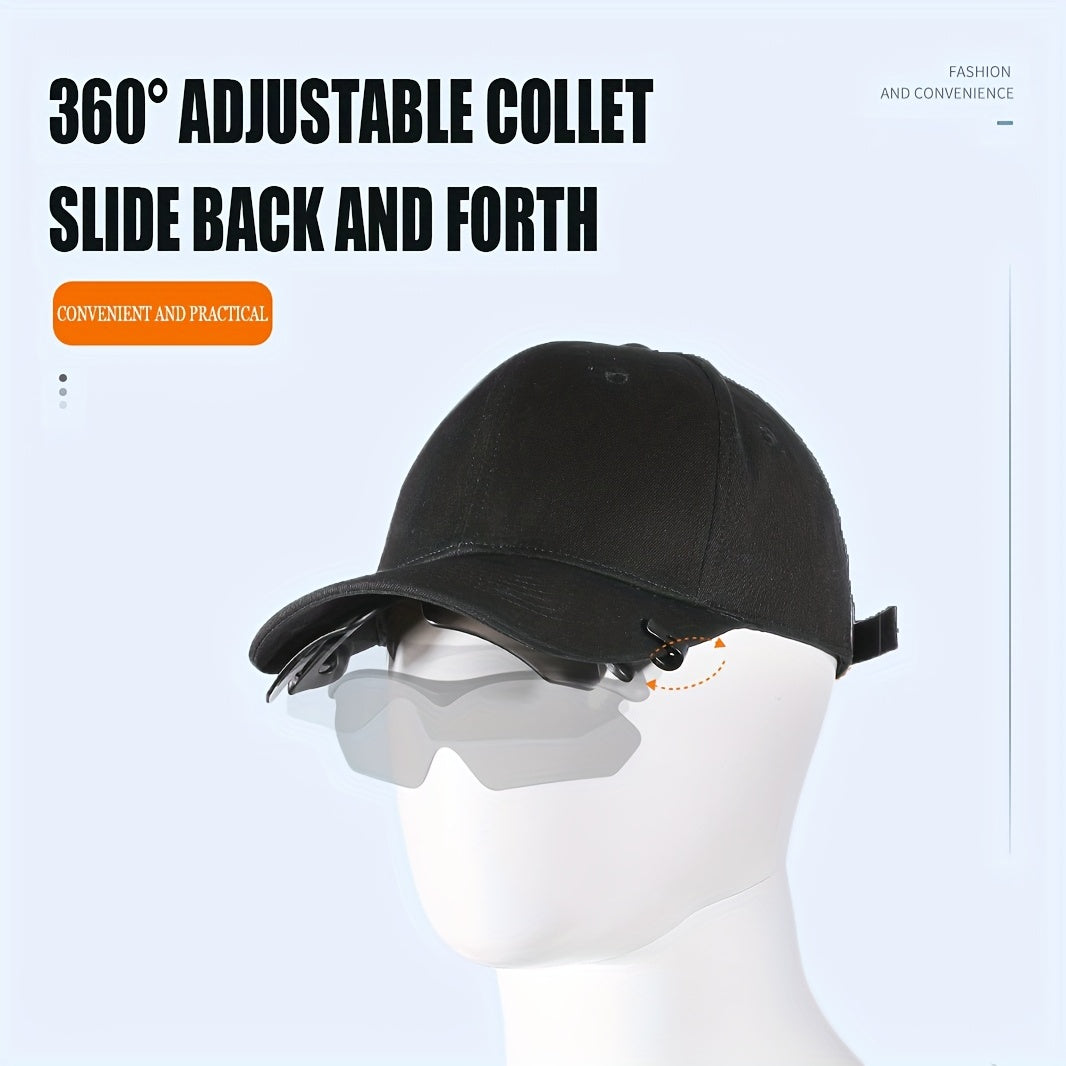 Men's Adjustable Cap Clip Polarized Sunglasses