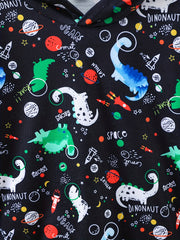 Space Dinosaur Boys Hooded Sweatshirt
