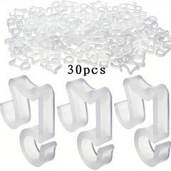 50pcs Decorative Light Hooks - Weather Proof Outdoor Light Clips