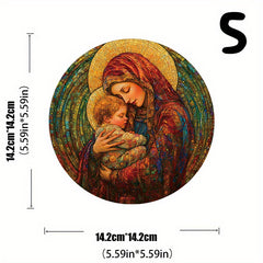 Mother and Child Wooden Puzzle with Irregular Animal Puzzles