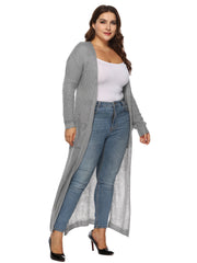 Oversized Long Sleeve Sweater Cardigan Women's Plus Casual