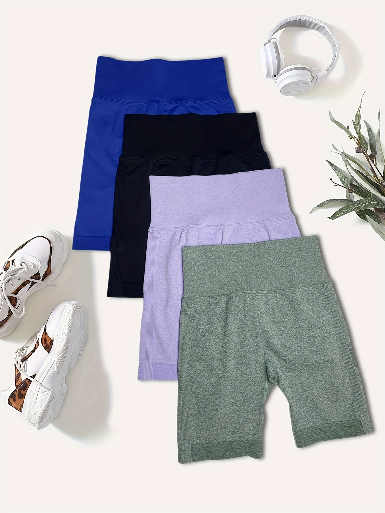 Seamless Yoga Shorts High Stretch Sports Shorts