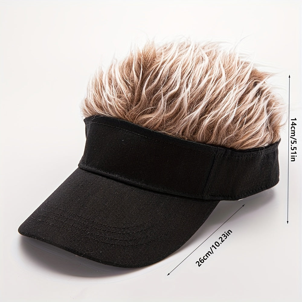 Funny Wig Sun Shade Baseball Cap for Men Women