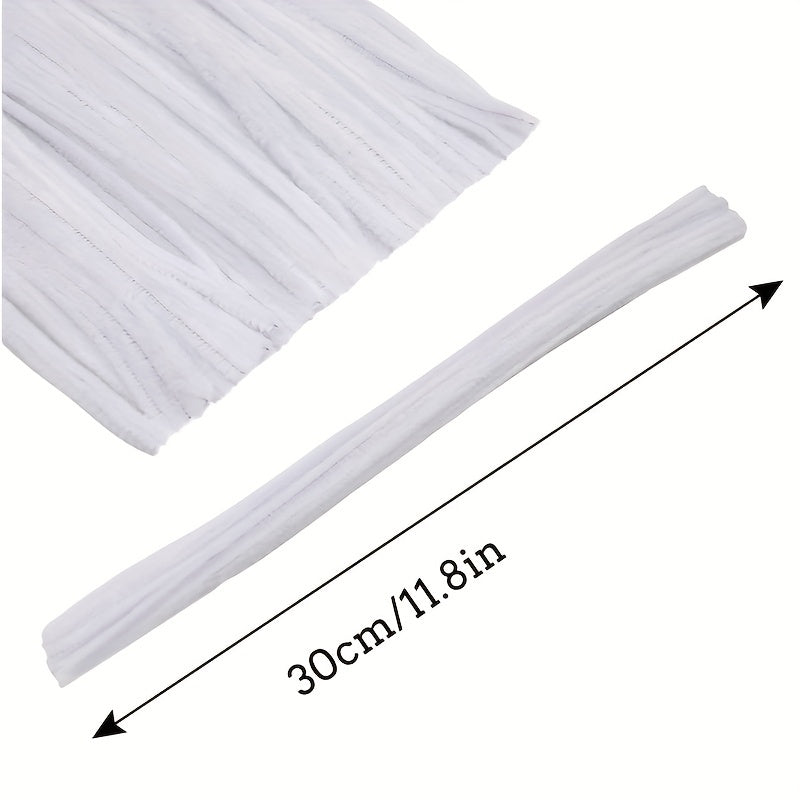 100pcs Pipe Chenille Rod Pipe Cleaner for DIY Project Creative Crafts