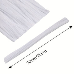 100pcs Pipe Chenille Rod Pipe Cleaner for DIY Project Creative Crafts