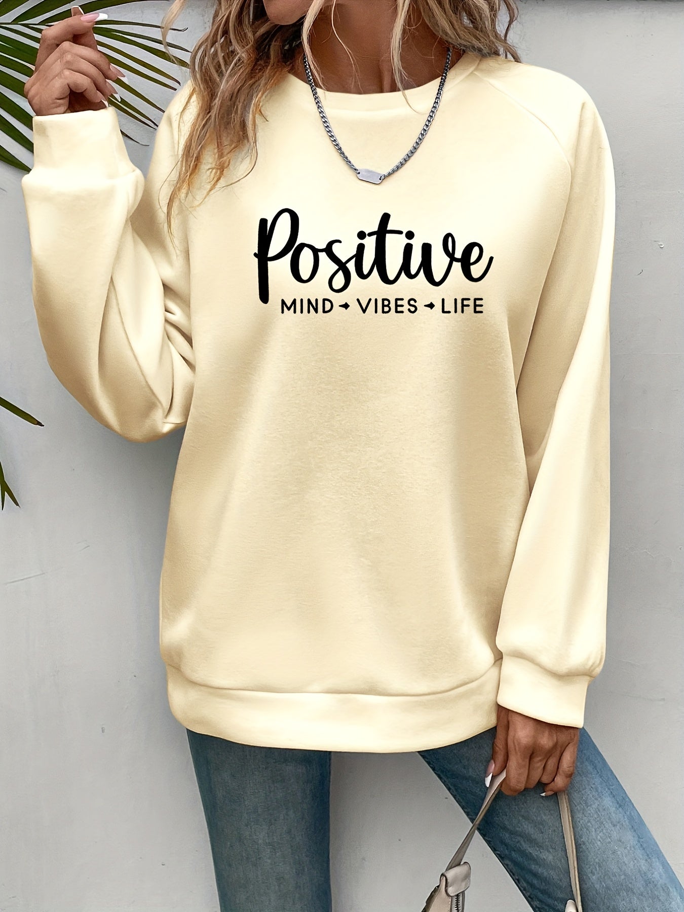 Casual Long Sleeve Crew Neck Sweatshirt for Women