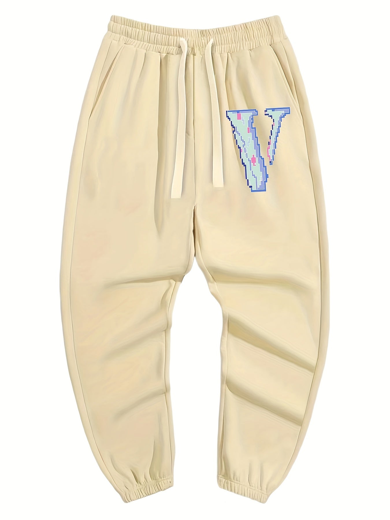 Men s Drawstring Pocket Sweatpants Casual Comfy Jogger Pants