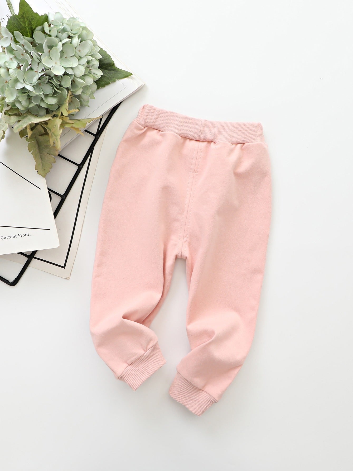 Girls Bear Sports Trousers Warm Kids Pants