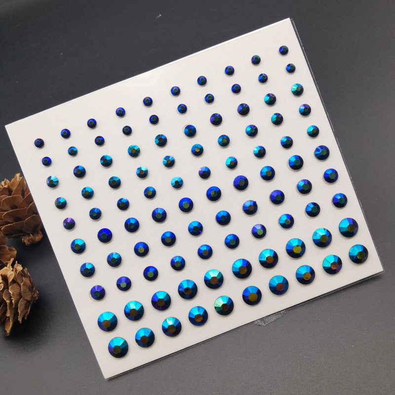 Colorful Rhinestone Sticker Charms for Face & Body Makeup