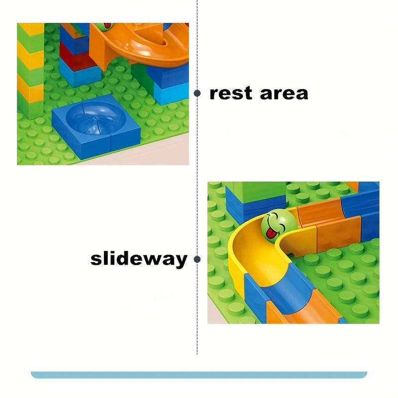 88pcs Building Blocks & Ball Toys Puzzle Slide Toys DIY for Boys/Girls
