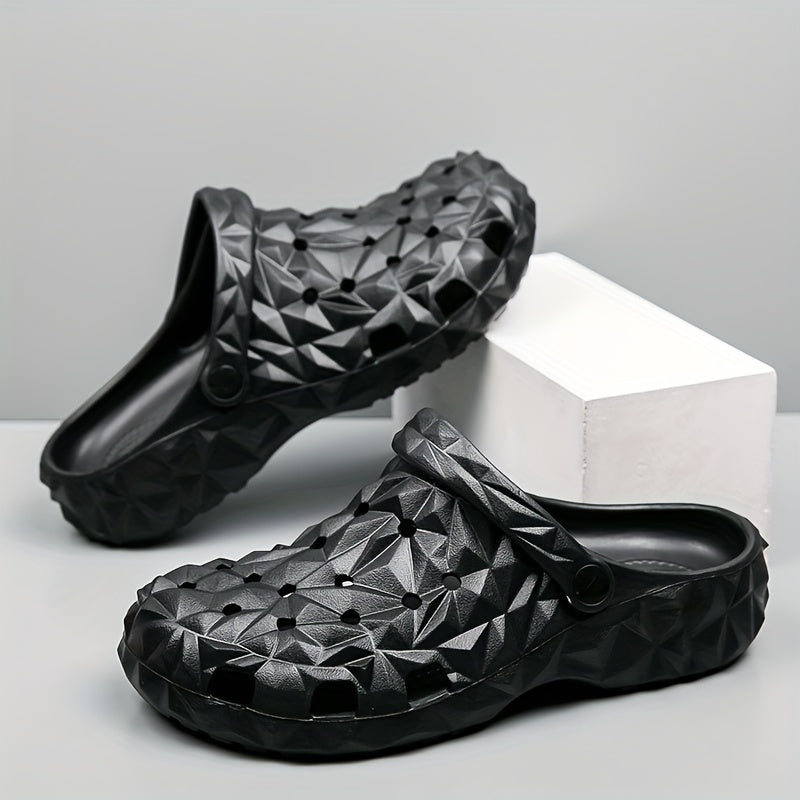 Men's Platform Clogs Hollow Out Non Slip Garden Shoes