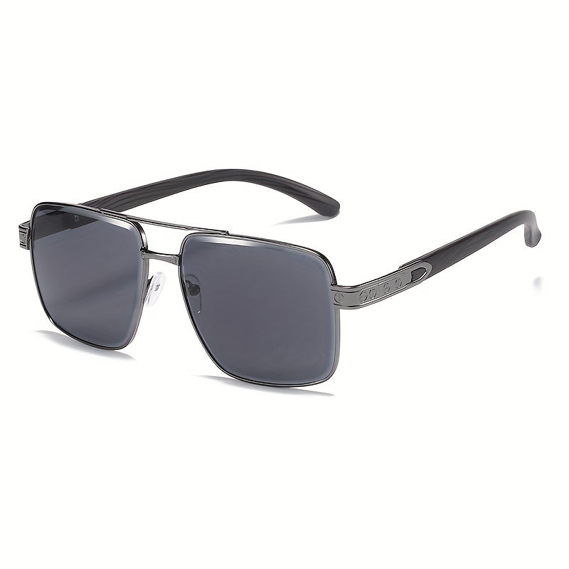 Men's Large Aviator Sunglasses Double Beam UV Protection