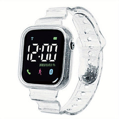 Student Electronic Watch with Transparent Strap