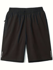 Men's Quick Dry Comfy Shorts with Zipper Pockets