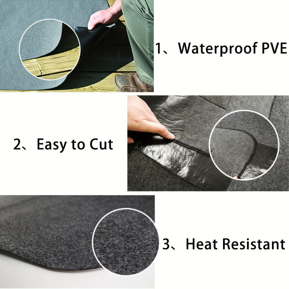 Fire Basin BBQ Grill Mat Outdoor Burning Resistant Baking Mat